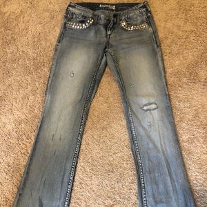 Express Jeans Stella Bootcut bling  size 2